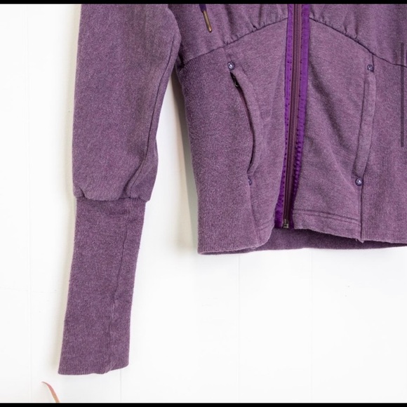 Lululemon Course-ette Heathered Purple Jacket sz 4 - Picture 4 of 10